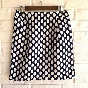 Ann Taylor Loft Skirt Above Knee Length Navy Blue